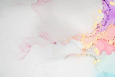 Mermer mürekkep soyut sanatının orijinal resmi. Örnek bir orjinal tablodan yüksek çözünürlüklü fotoğraf. Karargah kağıt dokusuna pürüzsüz mermer desen oluşturmak için soyut resim yapıldı.