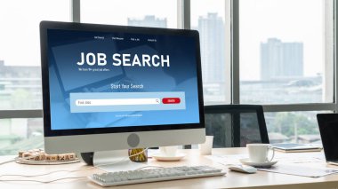 Çalışanların işe alım İnternet ağındaki iş fırsatlarını araması için mod web sitesinde online iş araması