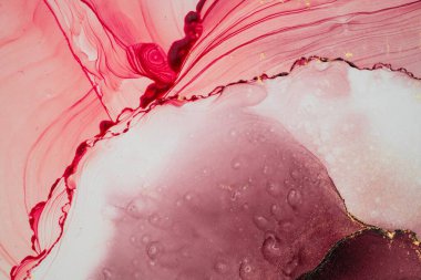 Mermer mürekkep soyut sanatının orijinal resmi. Örnek bir orjinal tablodan yüksek çözünürlüklü fotoğraf. Karargah kağıt dokusuna pürüzsüz mermer desen oluşturmak için soyut resim yapıldı.