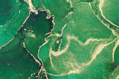 Mermer mürekkep soyut sanatının orijinal resmi. Örnek bir orjinal tablodan yüksek çözünürlüklü fotoğraf. Karargah kağıt dokusuna pürüzsüz mermer desen oluşturmak için soyut resim yapıldı.