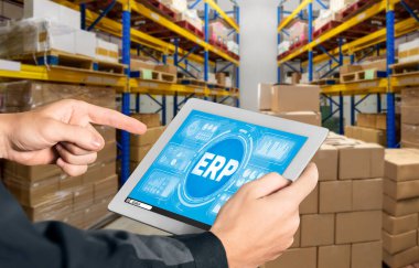 Pazarlama stratejisini planlamak için modern iş için ERP girişimi kaynak planlama yazılımı