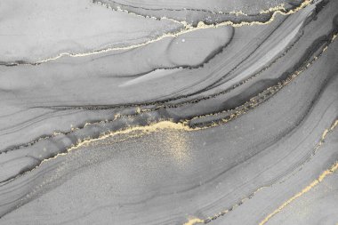 Mermer mürekkep soyut sanatının orijinal resmi. Örnek bir orjinal tablodan yüksek çözünürlüklü fotoğraf. Karargah kağıt dokusuna pürüzsüz mermer desen oluşturmak için soyut resim yapıldı.