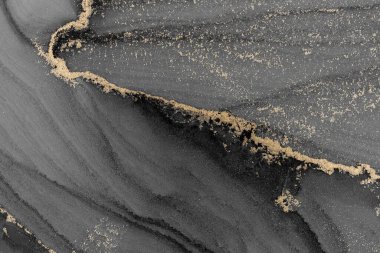 Mermer mürekkep soyut sanatının orijinal resmi. Örnek bir orjinal tablodan yüksek çözünürlüklü fotoğraf. Karargah kağıt dokusuna pürüzsüz mermer desen oluşturmak için soyut resim yapıldı.