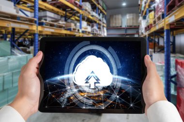 Mod uzak çalışma ve kişisel veri depolama için bulut hesaplama yazılımı