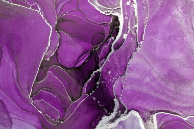 Mermer mürekkep soyut sanatının orijinal resmi. Örnek bir orjinal tablodan yüksek çözünürlüklü fotoğraf. Karargah kağıt dokusuna pürüzsüz mermer desen oluşturmak için soyut resim yapıldı.