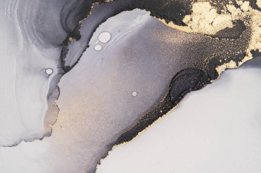 Mermer mürekkep soyut sanatının orijinal resmi. Örnek bir orjinal tablodan yüksek çözünürlüklü fotoğraf. Karargah kağıt dokusuna pürüzsüz mermer desen oluşturmak için soyut resim yapıldı.