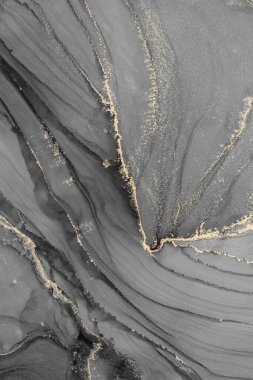 Mermer mürekkep soyut sanatının orijinal resmi. Örnek bir orjinal tablodan yüksek çözünürlüklü fotoğraf. Karargah kağıt dokusuna pürüzsüz mermer desen oluşturmak için soyut resim yapıldı.