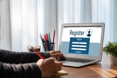 İnternet sitesinde mod form doldurmak için çevrimiçi kayıt formu