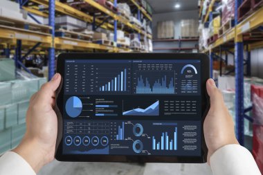 İş veri paneli, pazarlama stratejisi planlaması için iş zekası analizi sunar. Müşteri taleplerini analiz etmek ve iş dünyasının geleceğini önceden görmek için büyük veriler sunulur.