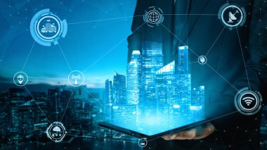 Küresel İş Büyümesi için 5G İletişim Teknolojisi Kablosuz İnternet Ağı, Sosyal Medya, Dijital E-ticaret ve Eğlence Evi Kullanımı. uds