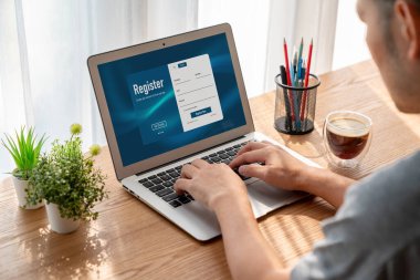 İnternet sitesinde mod form doldurmak için çevrimiçi kayıt formu