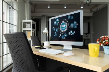 Pazarlama stratejisini planlamak için modern iş için ERP girişimi kaynak planlama yazılımı