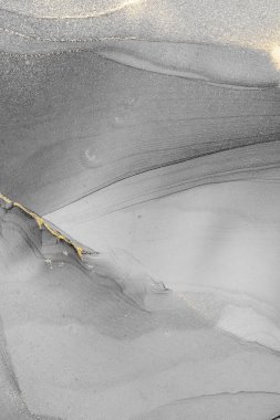 Mermer mürekkep soyut sanatının orijinal resmi. Örnek bir orjinal tablodan yüksek çözünürlüklü fotoğraf. Karargah kağıt dokusuna pürüzsüz mermer desen oluşturmak için soyut resim yapıldı.