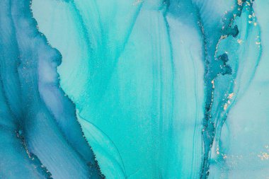 Mermer mürekkep soyut sanatının orijinal resmi. Örnek bir orjinal tablodan yüksek çözünürlüklü fotoğraf. Karargah kağıt dokusuna pürüzsüz mermer desen oluşturmak için soyut resim yapıldı.