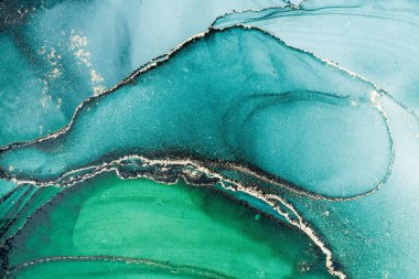 Mermer mürekkep soyut sanatının orijinal resmi. Örnek bir orjinal tablodan yüksek çözünürlüklü fotoğraf. Karargah kağıt dokusuna pürüzsüz mermer desen oluşturmak için soyut resim yapıldı.