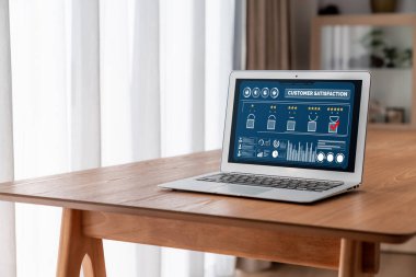 Pazarlama stratejisi planlaması için modem yazılım bilgisayarında müşteri memnuniyeti ve değerlendirme analizi