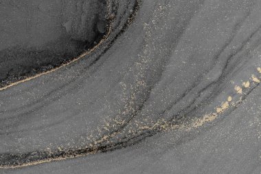 Mermer mürekkep soyut sanatının orijinal resmi. Örnek bir orjinal tablodan yüksek çözünürlüklü fotoğraf. Karargah kağıt dokusuna pürüzsüz mermer desen oluşturmak için soyut resim yapıldı.