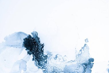 Mermer mürekkep soyut sanatının orijinal resmi. Örnek bir orjinal tablodan yüksek çözünürlüklü fotoğraf. Karargah kağıt dokusuna pürüzsüz mermer desen oluşturmak için soyut resim yapıldı.