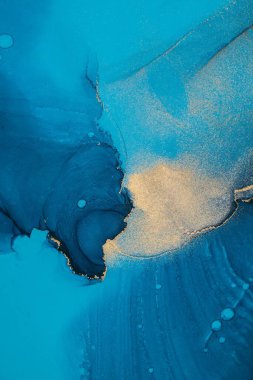 Mermer mürekkep soyut sanatının orijinal resmi. Örnek bir orjinal tablodan yüksek çözünürlüklü fotoğraf. Karargah kağıt dokusuna pürüzsüz mermer desen oluşturmak için soyut resim yapıldı.