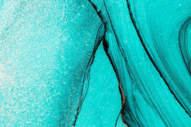 Mermer mürekkep soyut sanatının orijinal resmi. Örnek bir orjinal tablodan yüksek çözünürlüklü fotoğraf. Karargah kağıt dokusuna pürüzsüz mermer desen oluşturmak için soyut resim yapıldı.