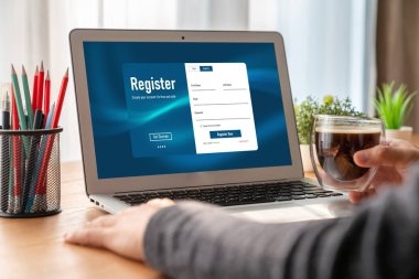 İnternet sitesinde mod form doldurmak için çevrimiçi kayıt formu