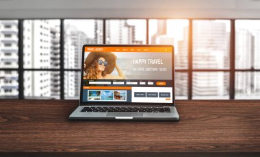 Model arama ve seyahat planlama için internet sitesi uçuş, otel ve tur rezervasyonları için anlaşma ve paket sunuyor