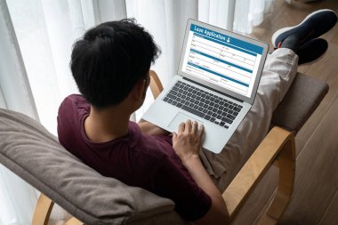 İnternet ağındaki mod dijital bilgi toplama için çevrimiçi kredi başvuru formu