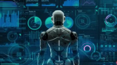 LISP ile geleceğin robot mühendisliği yapay zeka çözümleri. Robot otomasyonu pazarlama, LLM teknik analizi ve siber iletişim için stratejik bir algoritma. 3D illüstrasyon Yapay Zeka
