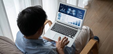 İş veri paneli, pazarlama stratejisi planlaması için iş zekası analizi sunar. Müşteri taleplerini analiz etmek ve iş dünyasının geleceğini önceden görmek için büyük veriler sunulur.