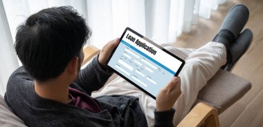 İnternet ağındaki mod dijital bilgi toplama için çevrimiçi kredi başvuru formu