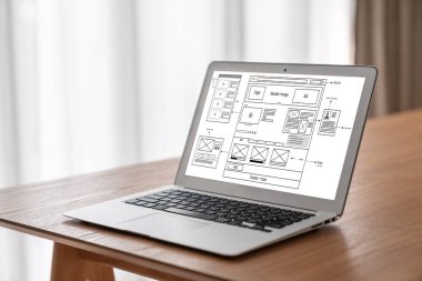 Web sitesi tasarım yazılımı çevrimiçi perakende ticaret ve e-ticaret için model şablonu sağlar