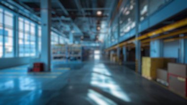 Terk edilmiş bir deponun ya da raflarda isim etiketi olan bir kutunun bulanık arkaplanı. Çürümeye odaklı iç fotoğrafçılık. Tarihsel koruma ve kentsel keşif kavramı. Aktar.