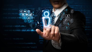 İnsan kaynakları ve dijital çevrimiçi eleman alımı, doğru çalışan adayı EIDE 'yi bulmak için ekip oluşturma süreci