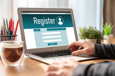 İnternet sitesinde mod form doldurmak için çevrimiçi kayıt formu