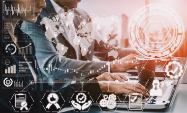 Kalite Güvencesi ve Kalite Kontrol Konsepti - Modern grafik arayüzü sertifikalı standart süreç, ürün garantisi ve müşteri memnuniyeti için kalite iyileştirme teknolojisini gösteriyor. uds