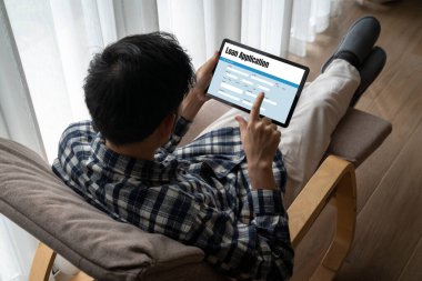 İnternet ağındaki mod dijital bilgi toplama için çevrimiçi kredi başvuru formu