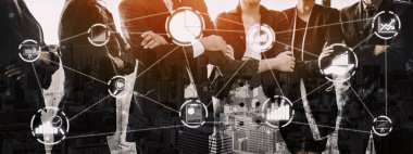 İş ve Finans Konsepti Veri Analizi. Dijital iş stratejisi için gelecekteki kar analitik bilgisayar teknolojisini, çevrimiçi pazarlama araştırma ve bilgi raporunu gösteren arayüz. uds