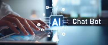 Yapay zeka mühendisliği, büyük veri ve yapay zeka makinesi kavramında yapay zeka beyin işlemcisiyle iş desteği için üretken yapay zeka kullanmayı öğrenen insan etkileşimi. EIDE