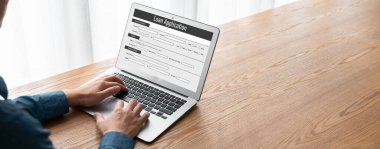 İnternet ağındaki mod dijital bilgi toplama için çevrimiçi kredi başvuru formu