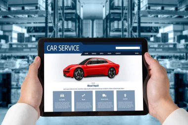 Car service website for online booking repair automobile garage technology snugly