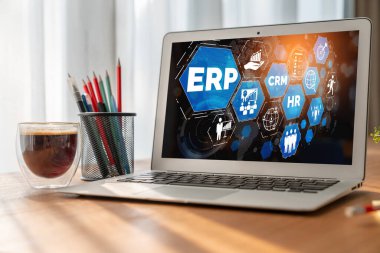 Pazarlama stratejisini planlamak için modern iş için ERP girişimi kaynak planlama yazılımı