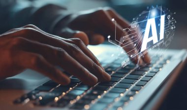 Yapay zeka mühendisliği, büyük veri ve yapay zeka makinesi kavramında yapay zeka beyin işlemcisiyle iş desteği için üretken yapay zeka kullanmayı öğrenen insan etkileşimi. EIDE