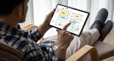 Web sitesi tasarım yazılımı çevrimiçi perakende ticaret ve e-ticaret için model şablonu sağlar