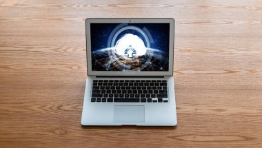 Mod uzak çalışma ve kişisel veri depolama için bulut hesaplama yazılımı