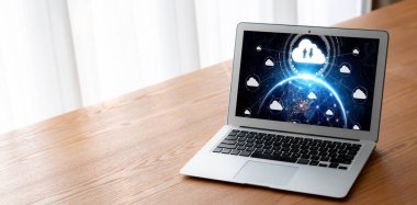 Mod uzak çalışma ve kişisel veri depolama için bulut hesaplama yazılımı