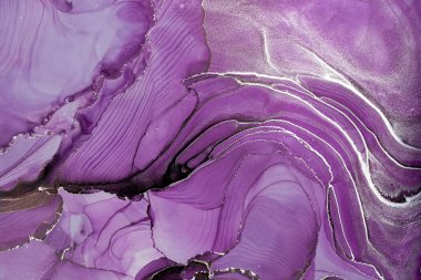 Mermer mürekkep soyut sanatının orijinal resmi. Örnek bir orjinal tablodan yüksek çözünürlüklü fotoğraf. Karargah kağıt dokusuna pürüzsüz mermer desen oluşturmak için soyut resim yapıldı.