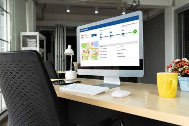 Ürün nakliyesi ve teslimatı için e-ticaret ve mod çevrimiçi iş izleme sistemi