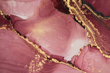 Mermer mürekkep soyut sanatının orijinal resmi. Örnek bir orjinal tablodan yüksek çözünürlüklü fotoğraf. Karargah kağıt dokusuna pürüzsüz mermer desen oluşturmak için soyut resim yapıldı.