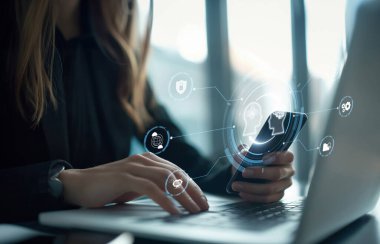 Yapay zeka mühendisliği, büyük veri ve yapay zeka makinesi kavramında yapay zeka beyin işlemcisiyle iş desteği için üretken yapay zeka kullanmayı öğrenen insan etkileşimi. EIDE