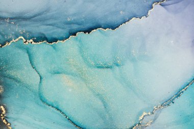 Mermer mürekkep soyut sanatının orijinal resmi. Örnek bir orjinal tablodan yüksek çözünürlüklü fotoğraf. Karargah kağıt dokusuna pürüzsüz mermer desen oluşturmak için soyut resim yapıldı.